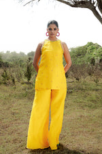 Yellow Top And Pant Set