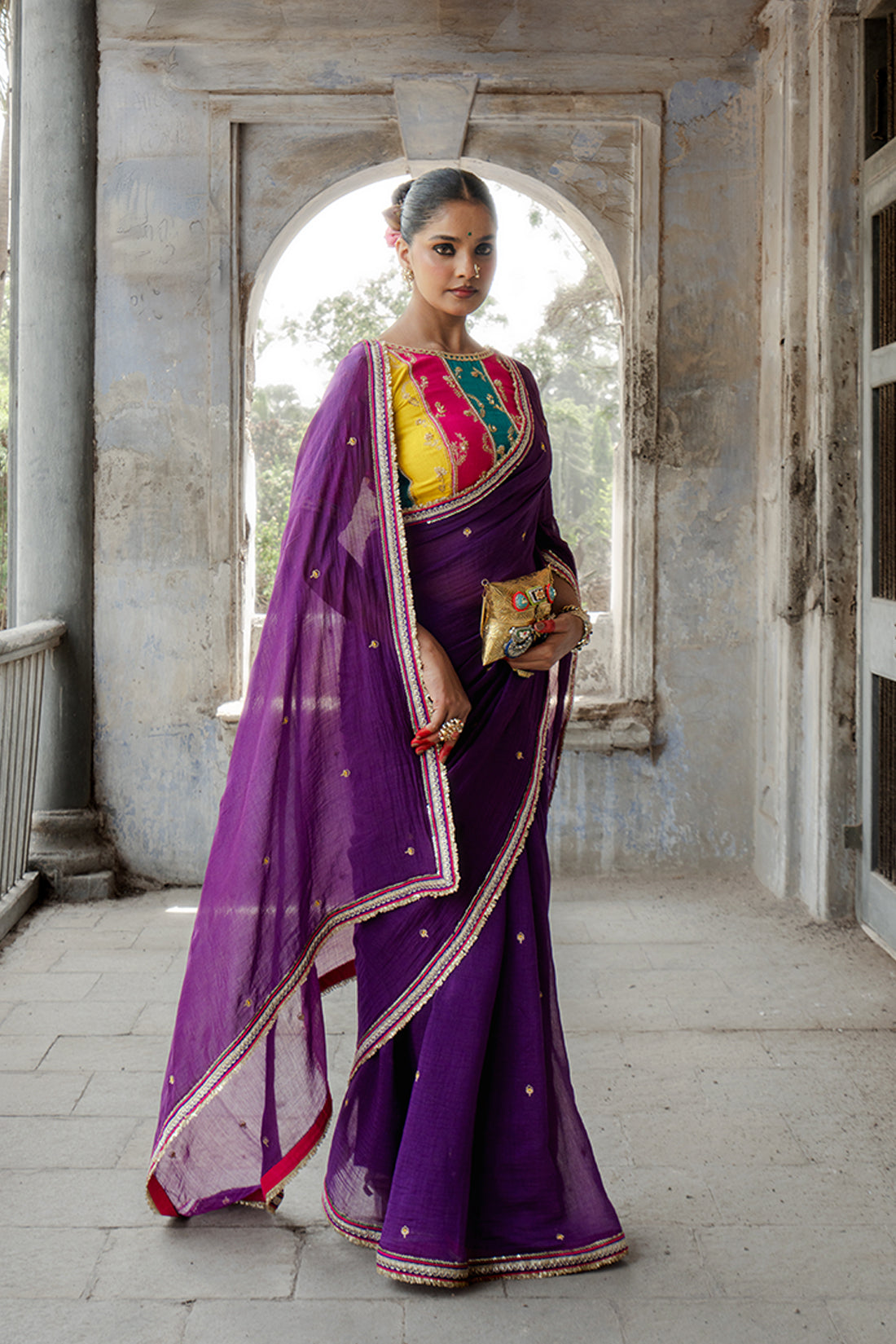Purple Saree