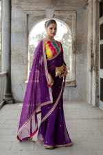 Purple Saree