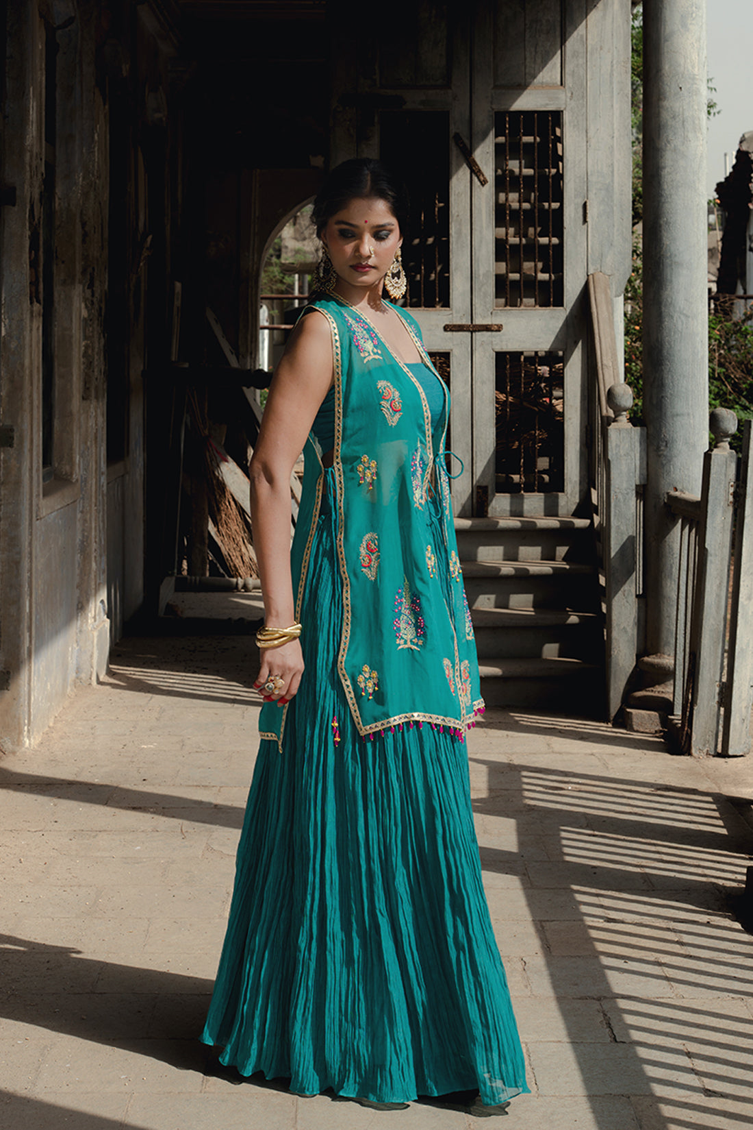 Rama Lehnga With Jacket Dress