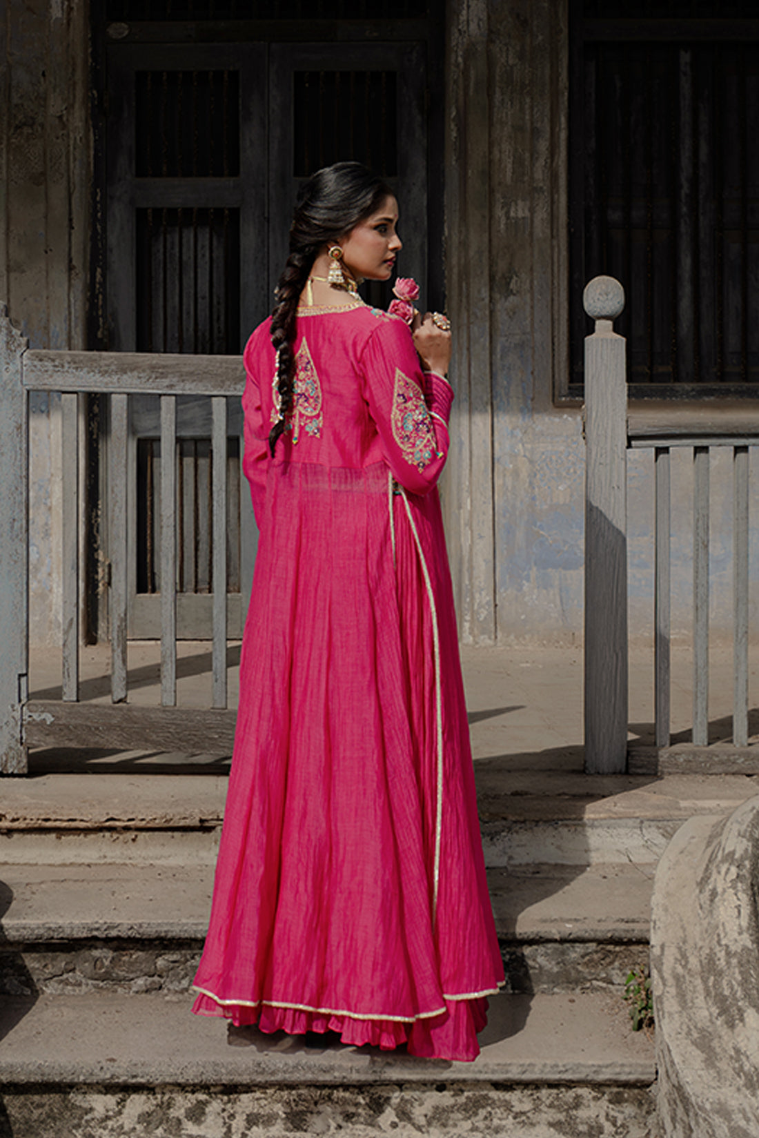 Rani Lehnga With Jacket Set