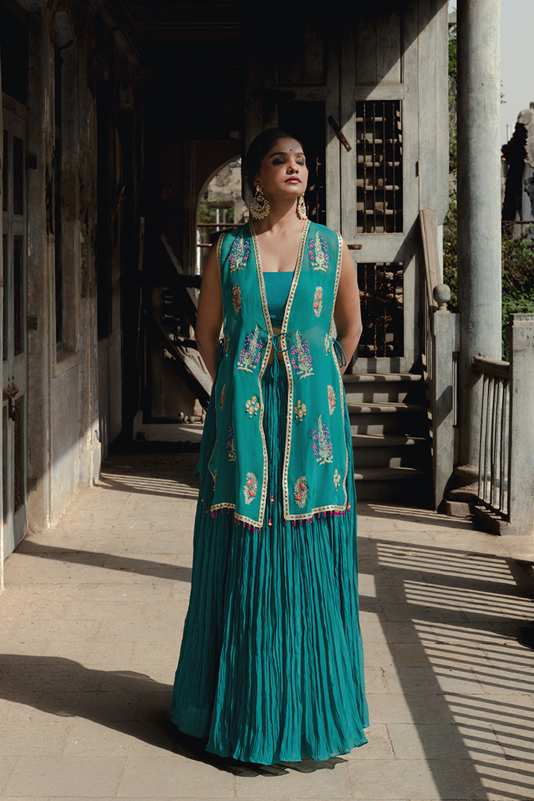 Rama Lehnga With Jacket Dress