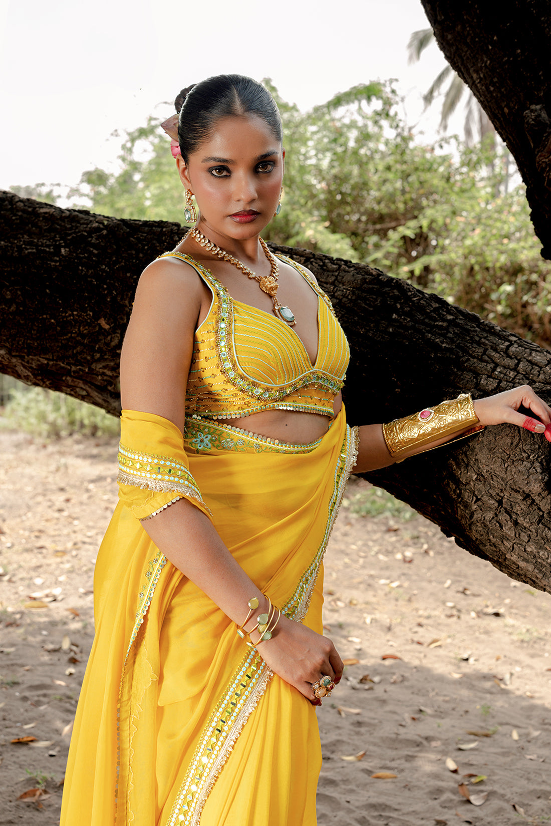 Yellow Saree
